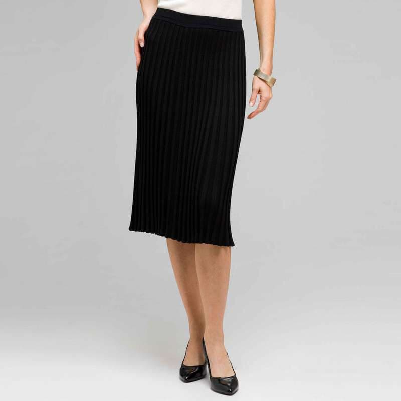 Long Pleated Skirt
