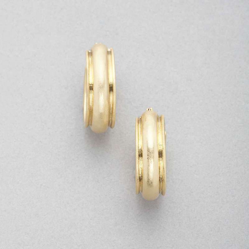 Worn Gold Hoop Earring